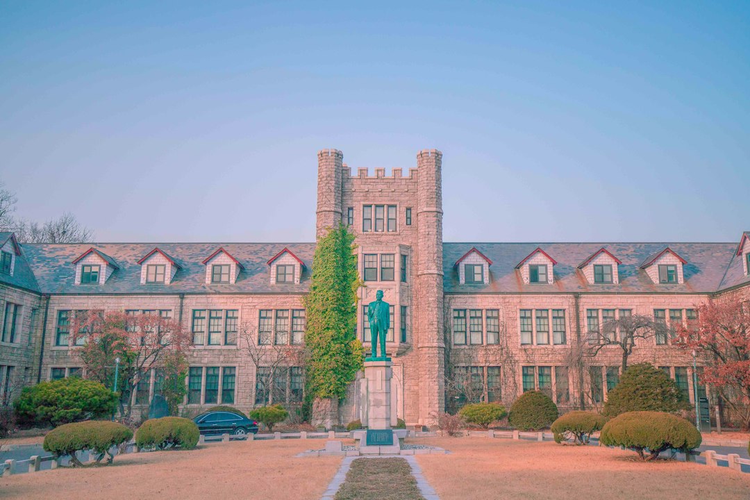 University campus building in South Korea