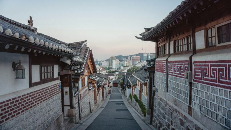 Street in Seoul illustrating the Hongdae area