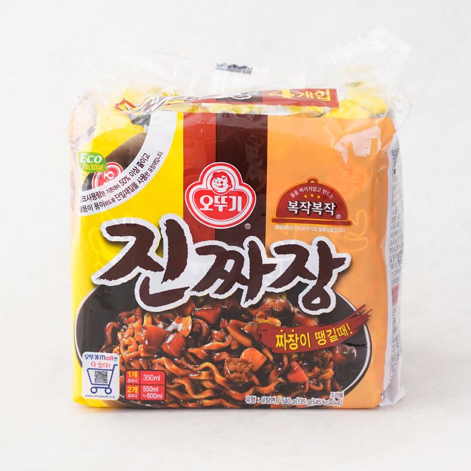 Korean retail package of Otoki Jin Jjajang sold in South Korea