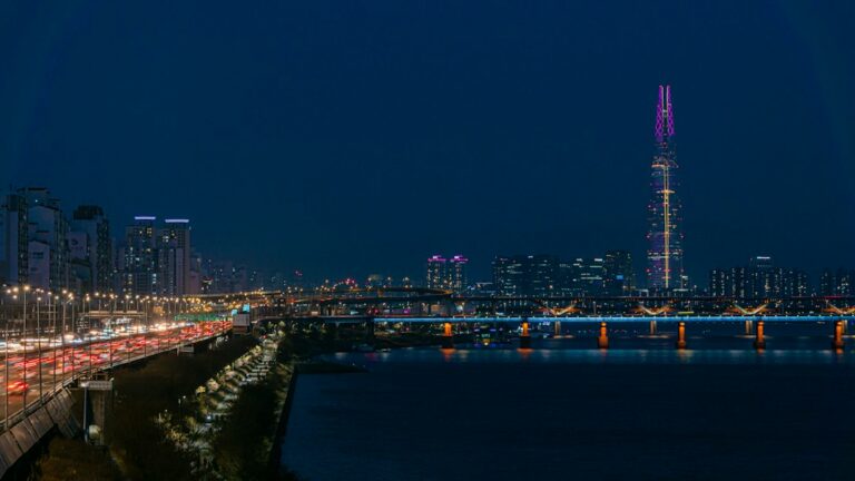 Night view of Seoul and the Han River