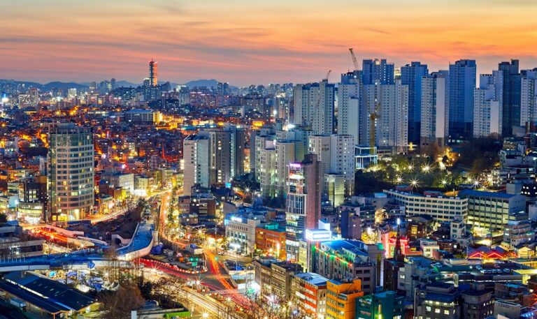 Seoul cityscape in South Korea